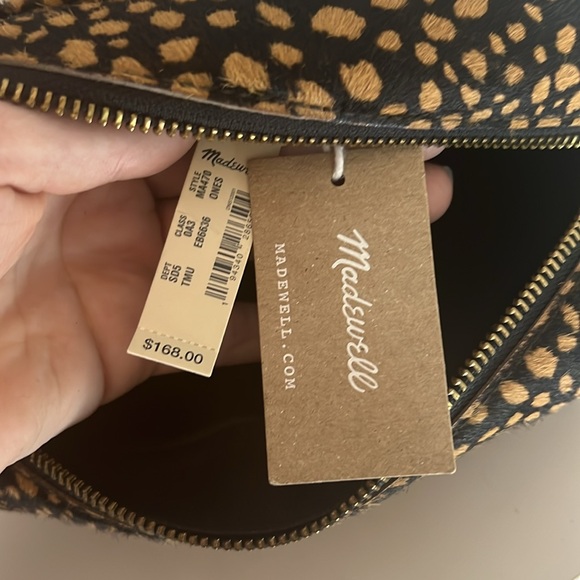 NWT Madewell The Large Transport Camera Bag: Dotted Genuine Calf Hair Edition - Picture 5 of 9